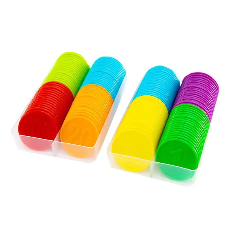 Board Game Sequence - 80 pièces de jetons en plastique