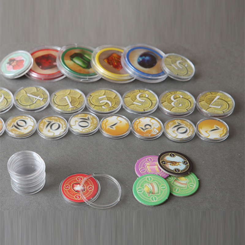 Board Game Sequence - Capsules de protection en plastique transparent,