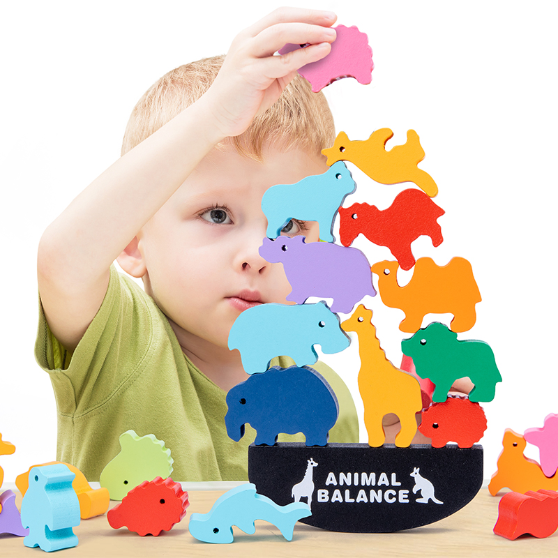 Board Game For 6 Years Old - Jeu de blocs d'équilibre en bois