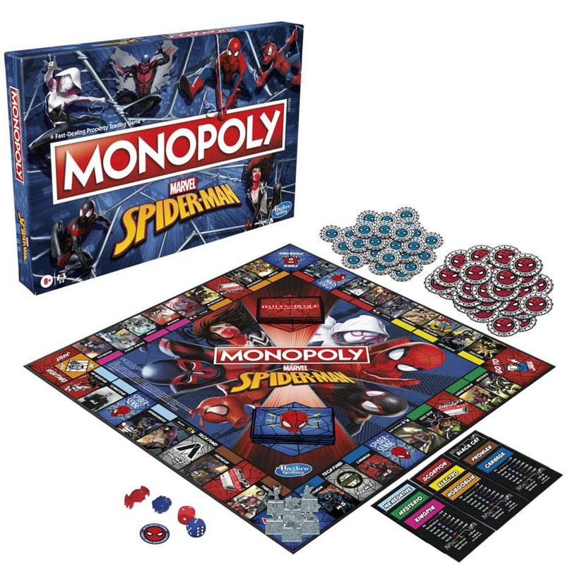 Board Game Monopoli - Jeu de société Marvel Spider-Man Monopoly,