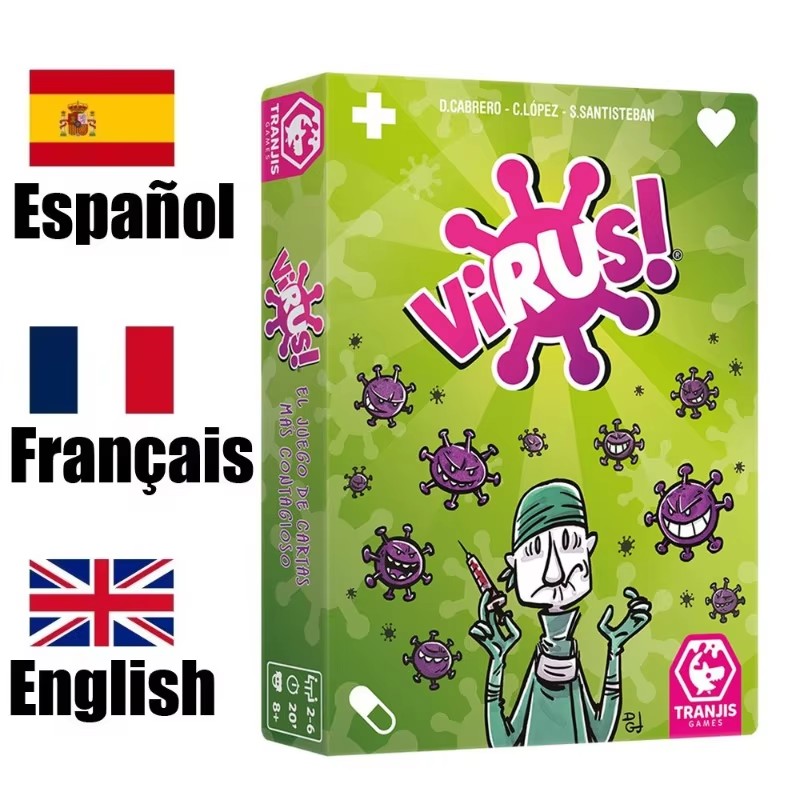 Board Game Virus - Jeu de cartes interactif transfrontalier :