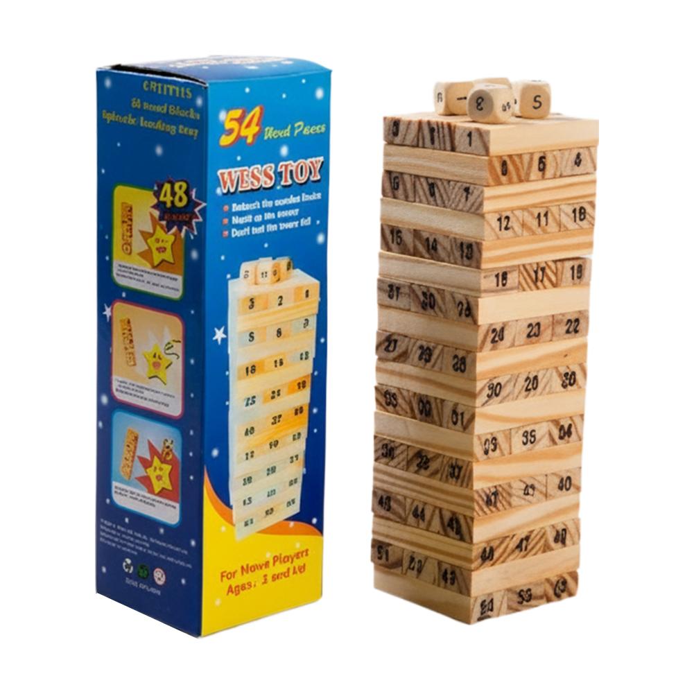 Board Game Jenga - Blocs de construction en bois de