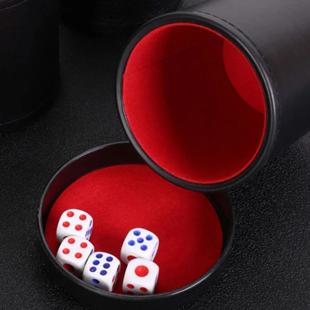 Board Game Yahtzee - Gobelet à dés en cuir avec