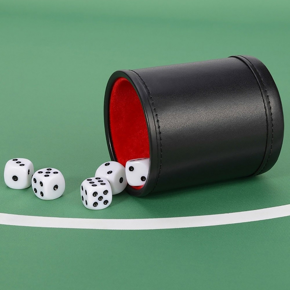 Jeu de gobelets à dés en cuir  - Board Game Yahtzee avis et prix