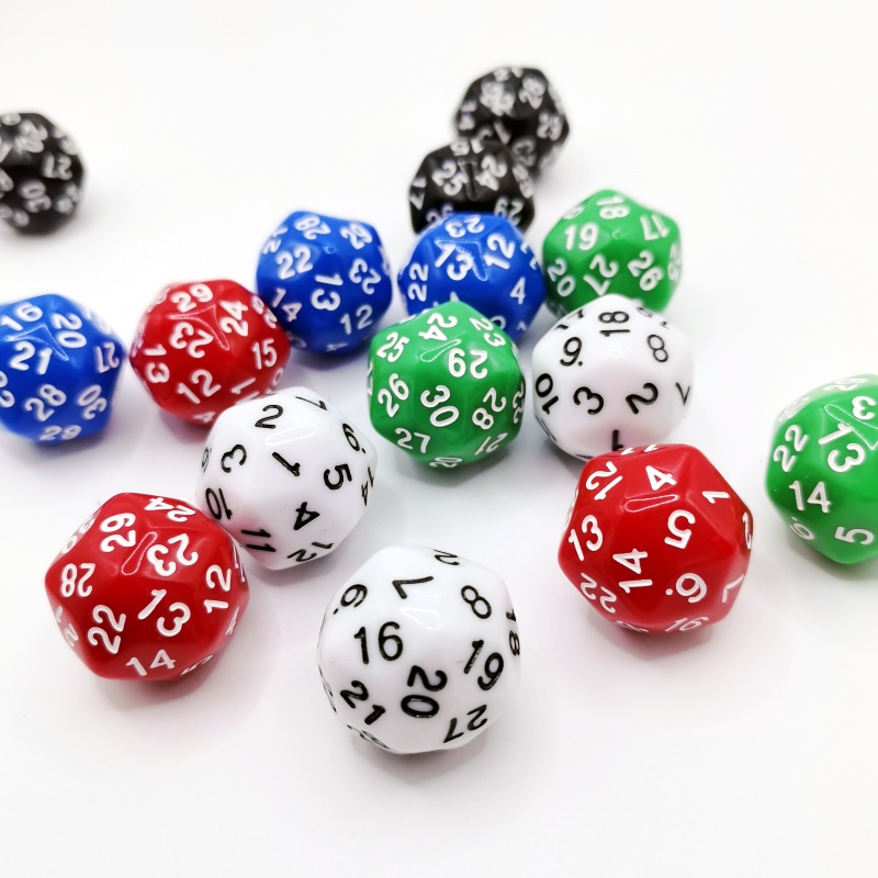 5 pièces Cube 30 côtés D30 dés - Board Game Yahtzee avis et prix