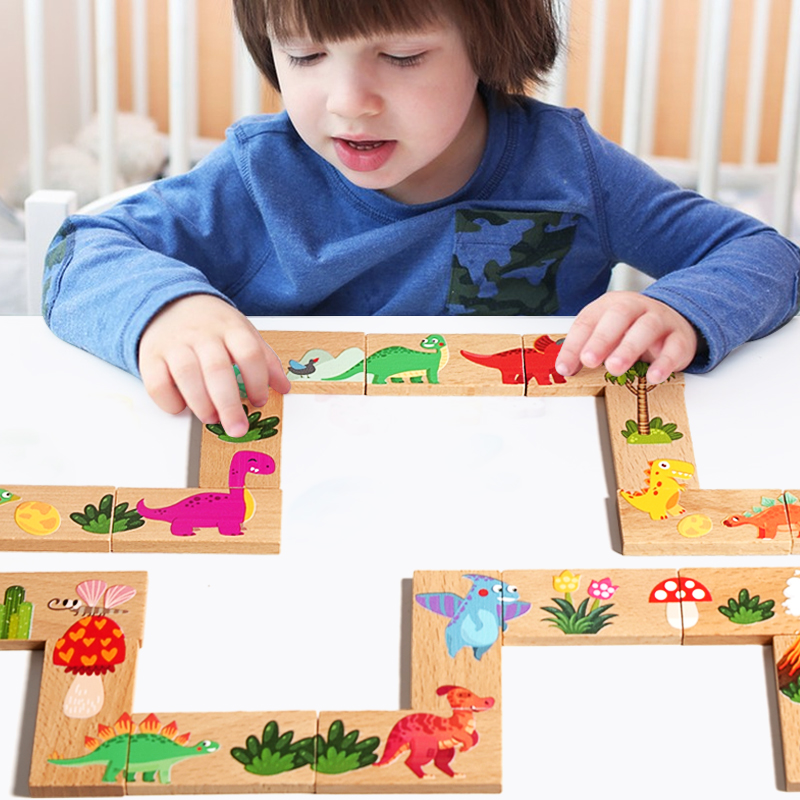 Domino dinosaure en bois, éche - Board Game Monopoli avis et prix