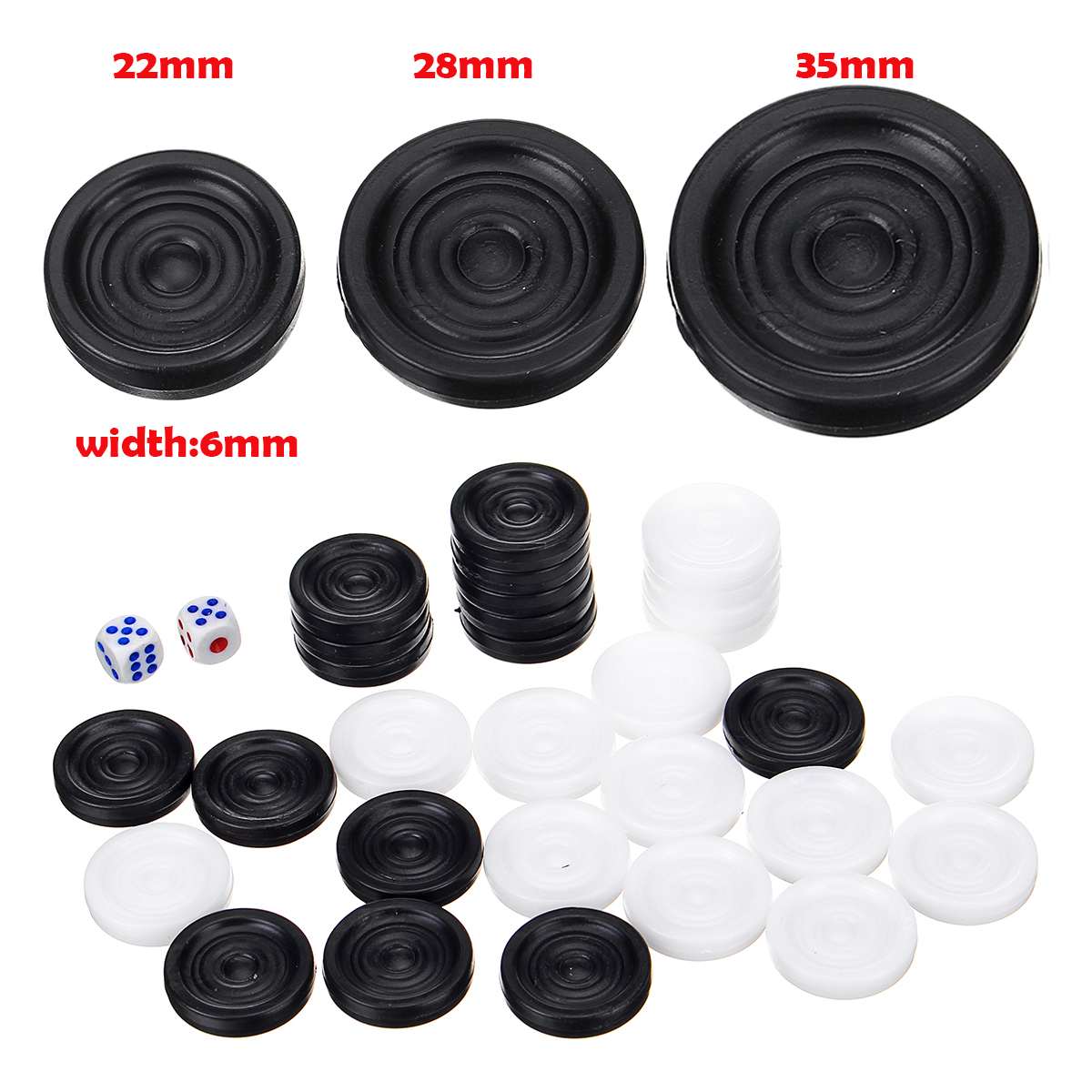 32 pièces Backgammon pièce d'é - Board Game Zenith avis et prix
