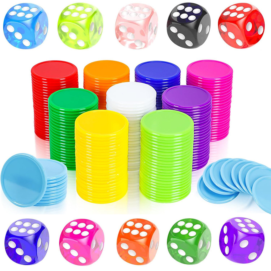 Jeu de 100 jetons et 10 dés, c - Board Game Sequence avis et prix